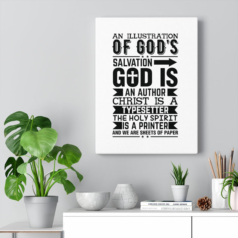 God's Salvation - Wrapped Canvas Print, 36cm H x 28cm W