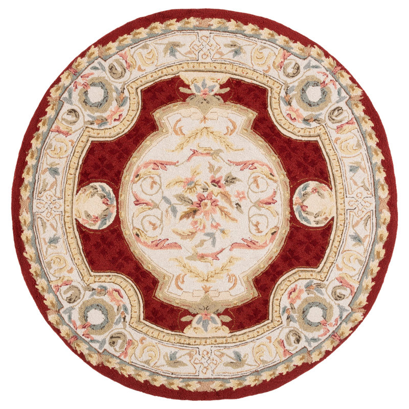 Alladin Hand Hooked Performance Oriental Rug, Round 6'