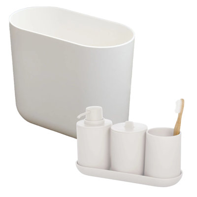 Accessoires de salle de bain Cade et poubelle mince
