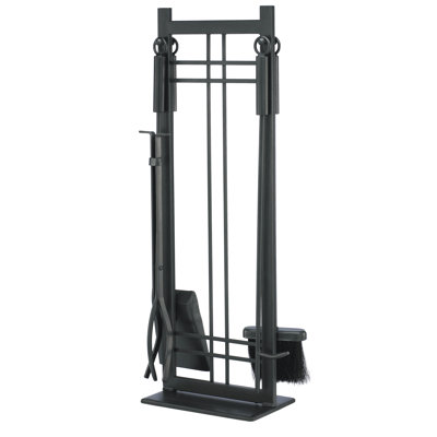 Maratea Steel Fireplace Tool Set Tool Stand