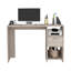 Bureau d'ordinateur Odessa avec tiroir simple et armoires de rangement ouvertes-199813336