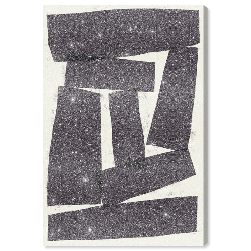 Black And White 2 Canvas Abstract Print by Oliver Gal, Black Frame, 10 x 15, 15"H x 10"W, Canvas Unframed