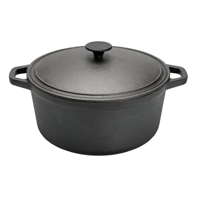 Belfry Kitchen Cast Iron Round Dutch Oven, 30cm, 5.8L