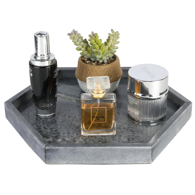 Bathroom Accessory Tray, Grey