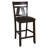 Aljona Upholstered Counter Stool with Solid Wood Frame