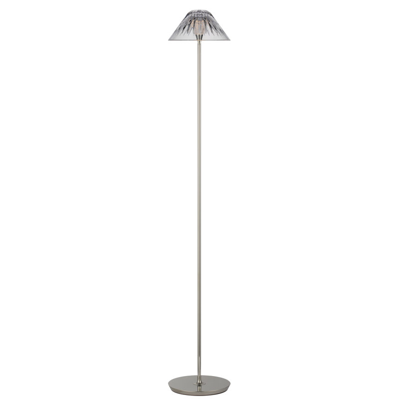 Waterford Blaze 55" Floor Lamp with Clear Crystal, Polished Nickel