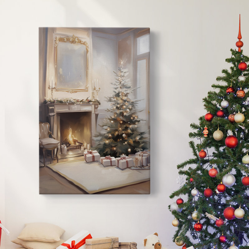 Art des Fêtes de Noël - Toile tendue avec châssis - série 2-CCxxxix, H 24 po x l 16 po