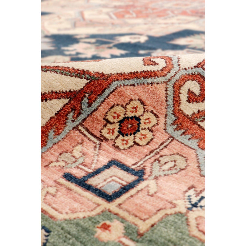 Oriental Area Rug in Navy, Rectangle 8' x 9'11"