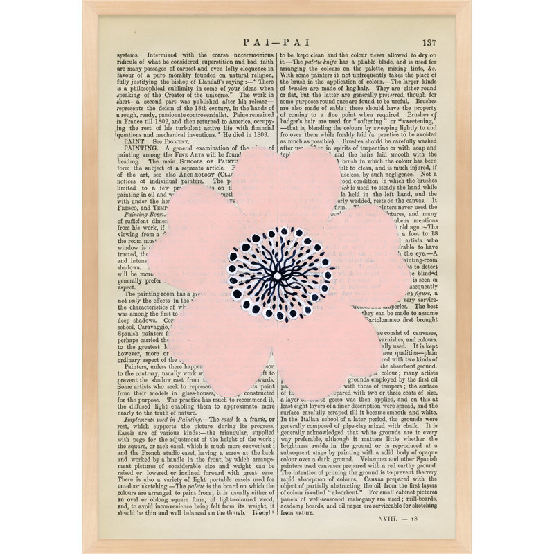 Pai-Pai Print by Michela Sorrentino, 25" H x 18" W x 1.25" D, Maple Wood