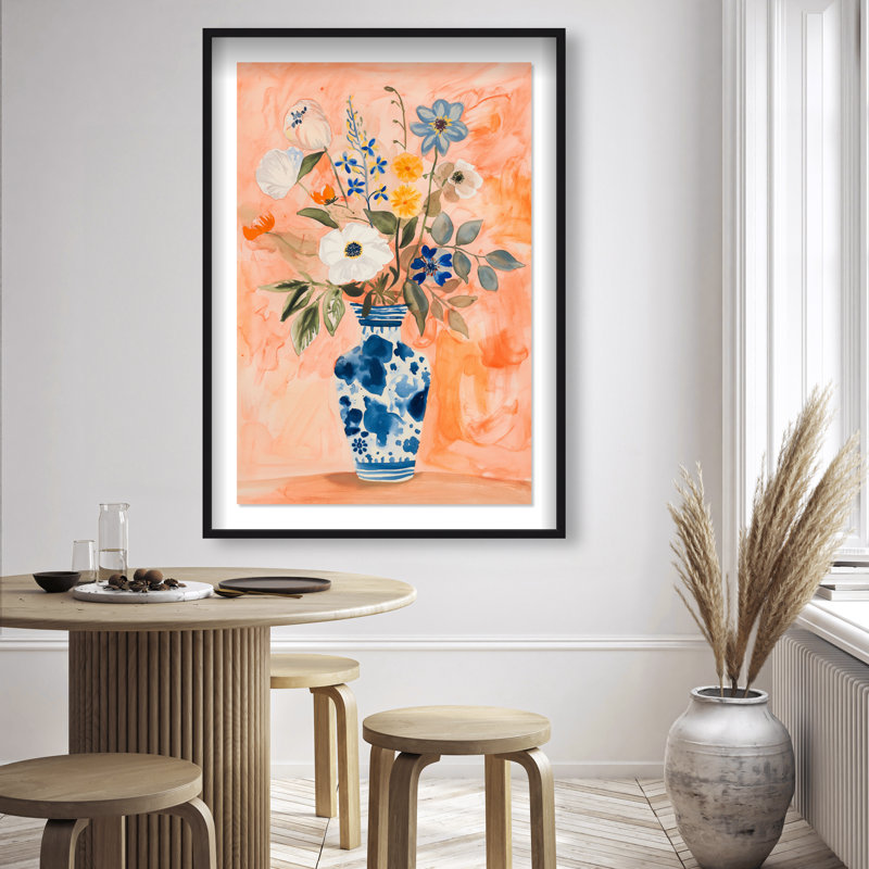Vibrant Tapestry II Canvas Floral & Botanical Print by Oliver Gal, 55.5"H x 37.5"W, Natural Oak Frame