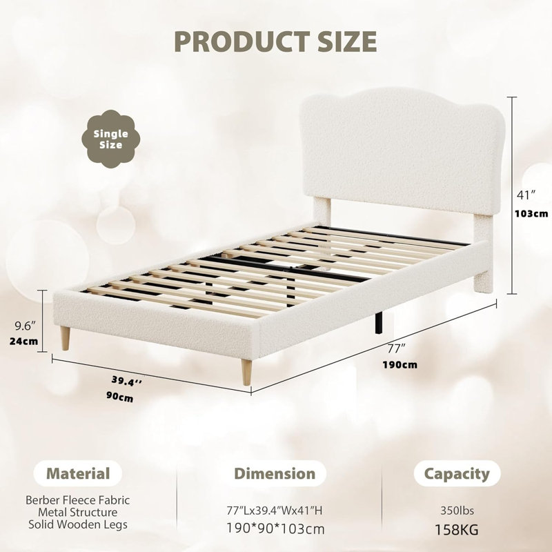 Bed, Off white