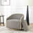 30" Wide Polyester Upholstered Swivel Barrel Chair With Wood Base-543202879