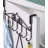 Iron Seamless Over-The-Door Hook Rack