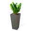 2 pots à fleurs auto-arrosants, carrés - gardent les plantes en fleurs pour une longue période, stabilisées, givrées, décorent le jardin rapidement, assemblage simple s'épanouissent, intempéries, rehausse, facile