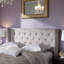 Andia Upholstered Button Tufted Headboard in Greyish Beige Finish, 50.68'' H X 81.61'' W X 3.92'' D