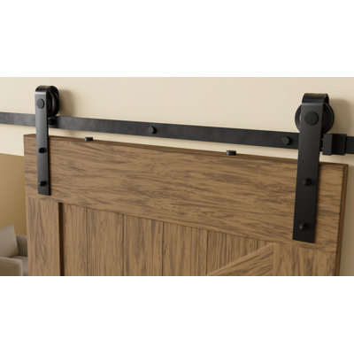 Steel and Plastic Standard Double Door Barn Door Hardware Kit