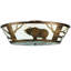 Grizzly Bear On The Loose LED Semi Flush Mount