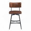 Tabourets de comptoir pivotants en similicuir