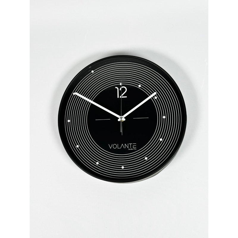 Ancuta Wall Clock, Black/White