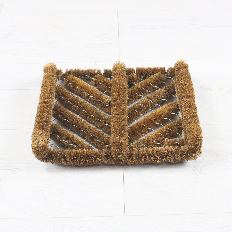 Phelps Geometric and No Pattern Doormat, Rectangular 30 x 35 cm