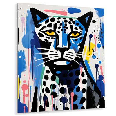 Portrait abstrait d'un tigre triste