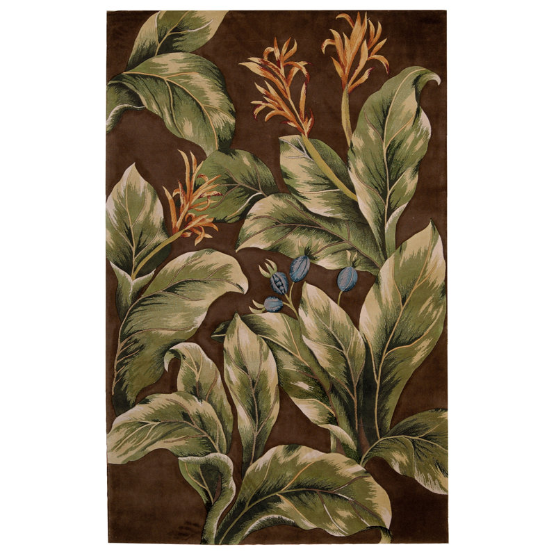 Vienna Wool Floral Indoor Rug, Rectangle 7'6" x 9'6"