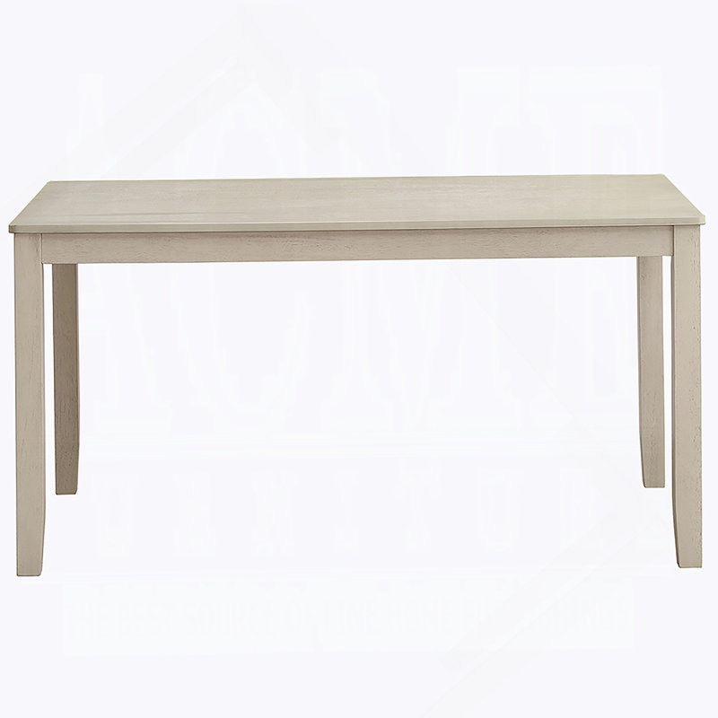 Belle table de salle à manger à finition grise antique avec meubles en bois de style contemporain, Gris antique