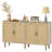 Rattan Storage Cabinet,Hall Sideboard Cabinet,Buffet Cabinet,Coffee Bar Cabinet