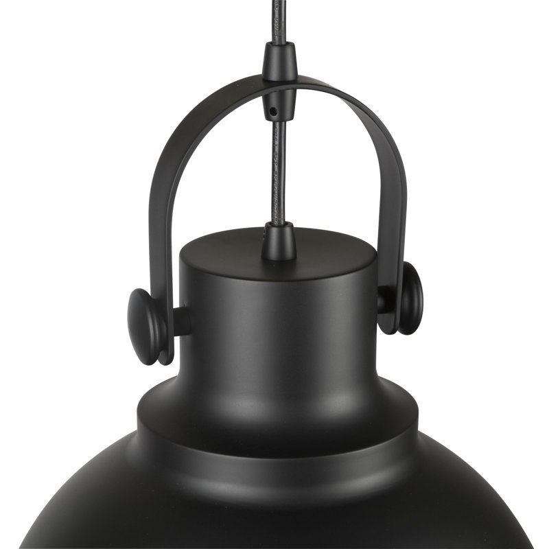 Alalah 1 - Light Single Pendant, Black, White