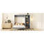 Grand lit escamotable mural avec tablettes, gris-274426624-274426637