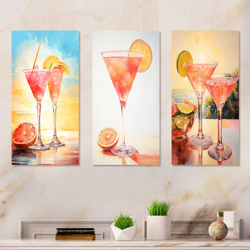 Verre à cocktail Daiquiri Dawn, Toile tendue, H 28 po x l 36 po