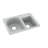25'' L Mounting / Installation Required Double Bowl Solid Surface Kitchen Sink-38293703-38293716