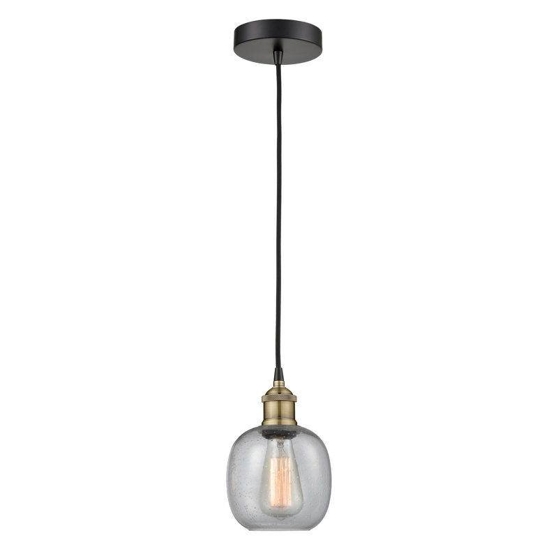 Amila 1 - Light Single Pendant, Seedy, Black Antique Brass