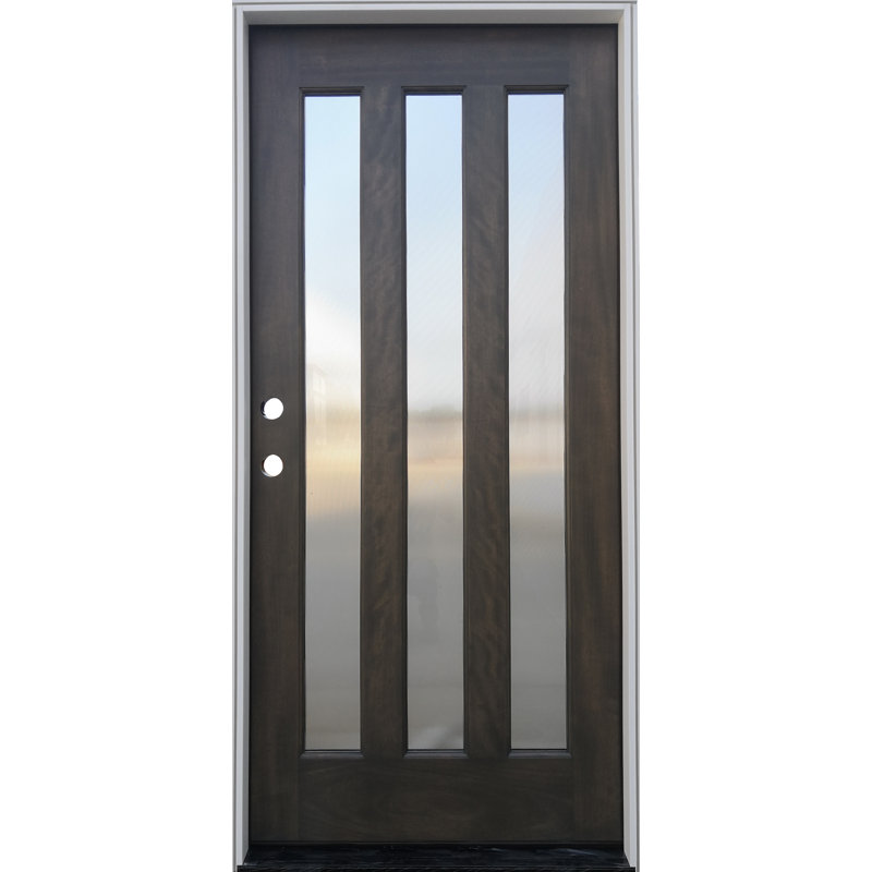 36'' x 80'' Glass Wood Front Entry Doors