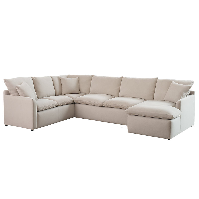 Canapé modulaire rembourré 4 pièces Dhillon, Orienté à droite