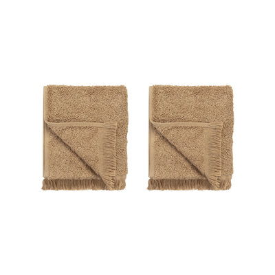 Ensemble de serviettes essuie-mains à franges 100% coton biologique FRINO