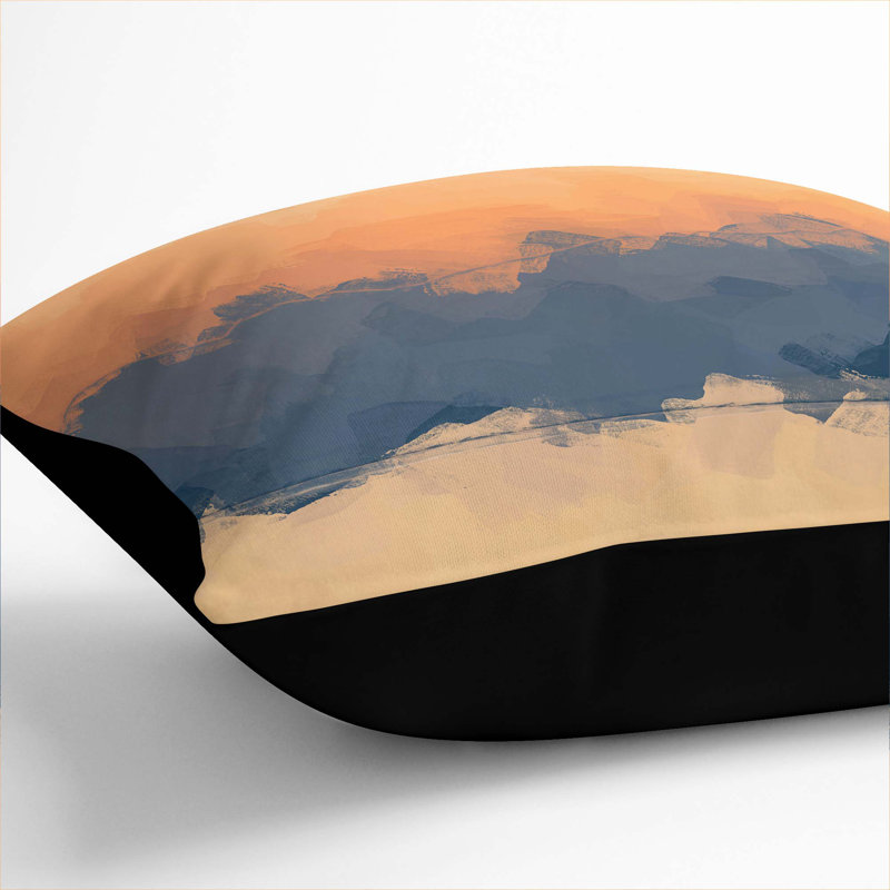 Square Throw Cushion, 55cm H x 55cm W x 20cm D, Black