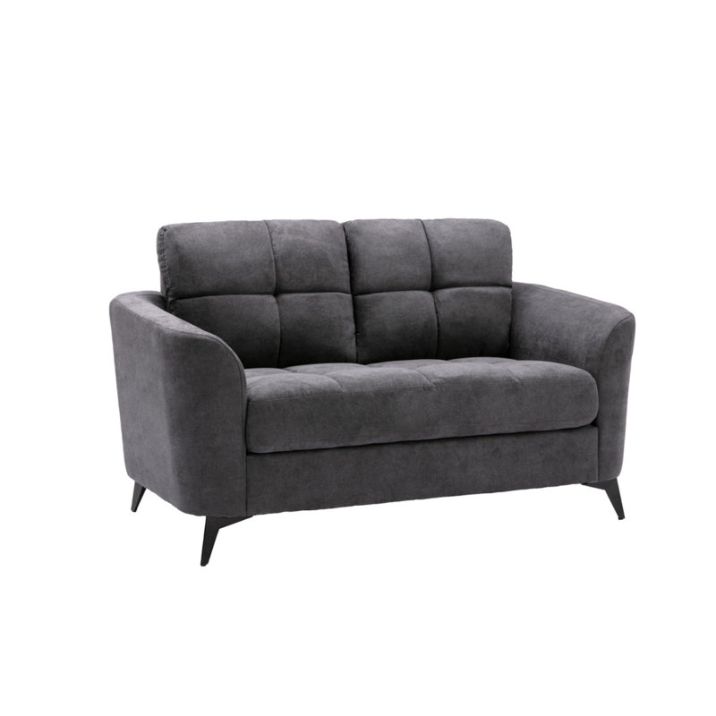 Ensemble de canapé-lit en tissu tissé gris Callie, Gris