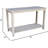 Solid Parawood Console Table With Butcher Block Surface, Unfinished Design For Custom Finishing