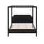 Lit plateforme à baldaquin en bois avec tête de lit et pieds de support-1238727538-1238727537