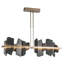 Ardesia 1 - Light Kitchen Island Linear LED Pendant with Slate Accents-1355884443