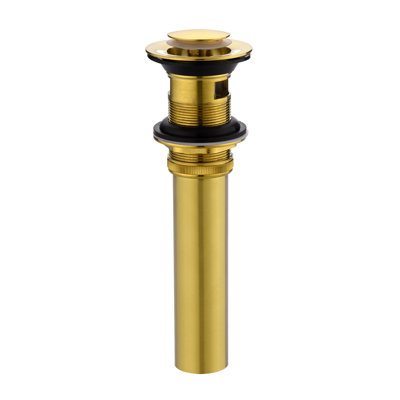Pop-Up Bathroom Sink Drain Stopper with Overflow