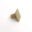Lora 1-3/16" Square Knob in Aged Brass