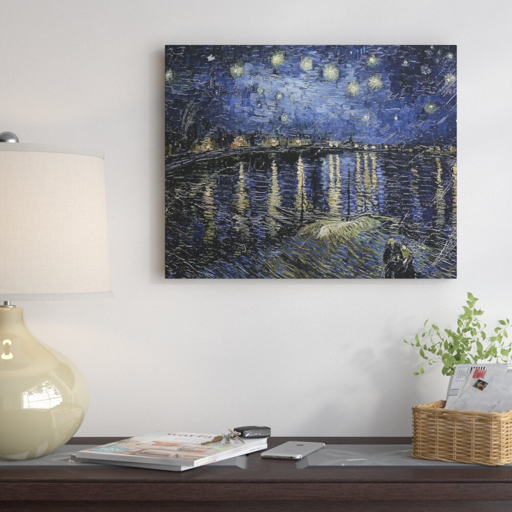 Vault W Artwork Starry Night Over Rhone On Canvas By Vincent Van Gogh Print Reviews Wayfair