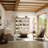 Rustic Dispaly Cabinet With Warm Light