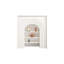 White Manufactured Wood Freestanding Fireplace