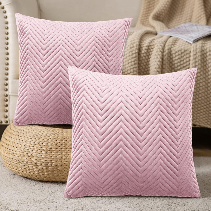 Square Cushion Cover, Pink