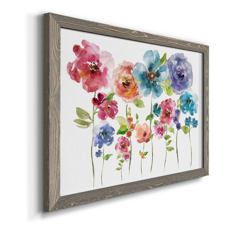 Belle Boutique Arrangement - Peinture sur toile encadrée, gris, H 24 po x l 18 po x P 1,5 po