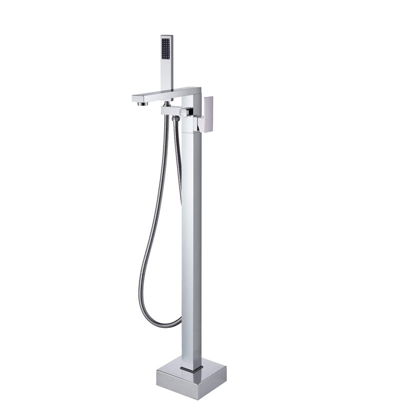 Floor Tub Filler with Diverter, Chrome