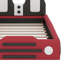 Lit plateforme simple en forme de voiture avec roulettes-771692059